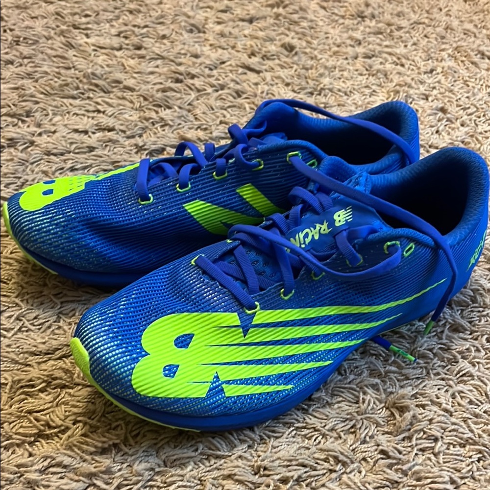 New Balance Blue and Green Racing shoes  with Mesh Upper